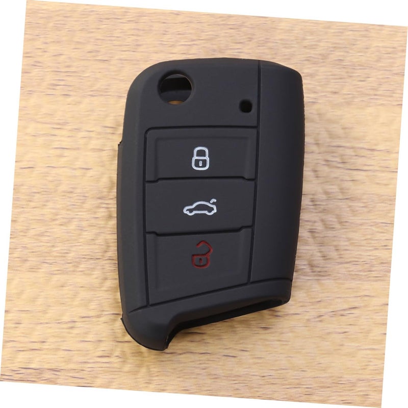 Silicone Key Case Cover For Golf Scratch Resistant Key Container Black - Image 4