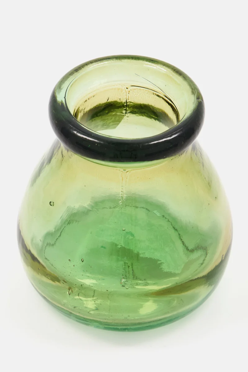 Muy Mucho Decorative Vase, Clear Green
