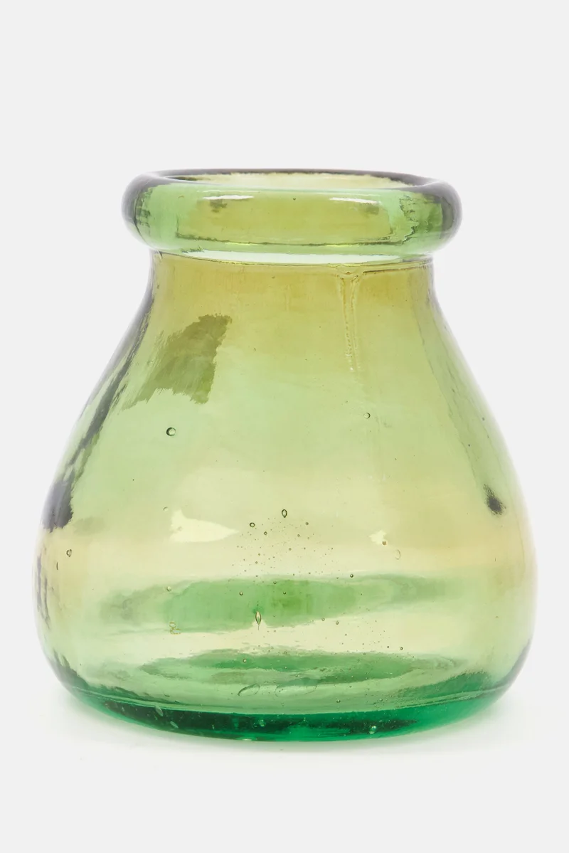 Muy Mucho Decorative Vase, Clear Green
