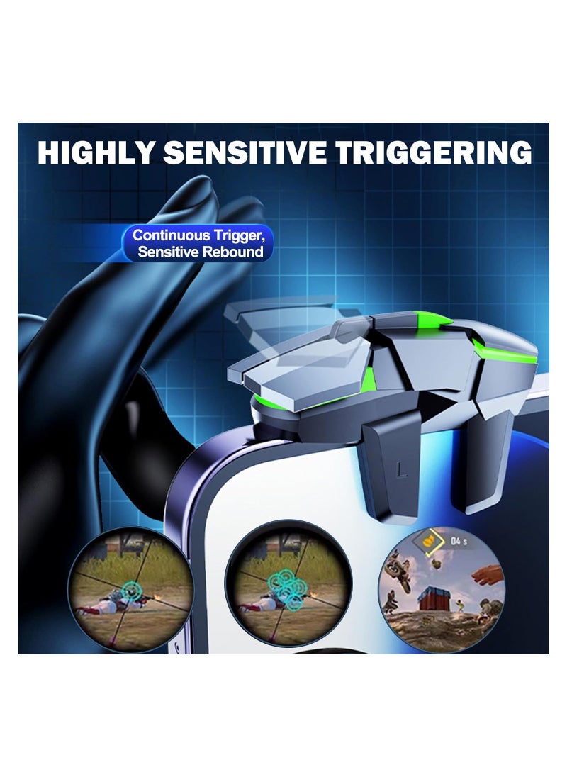 Generic - 6-Finger PUBG Mobile Controller, Sensitive Gamepad for iPhone, Android, and iPad - Perfect for Office, School, Travel, and Camping with Large Thickness for Enhanced Aim & Shoot. - Image 1