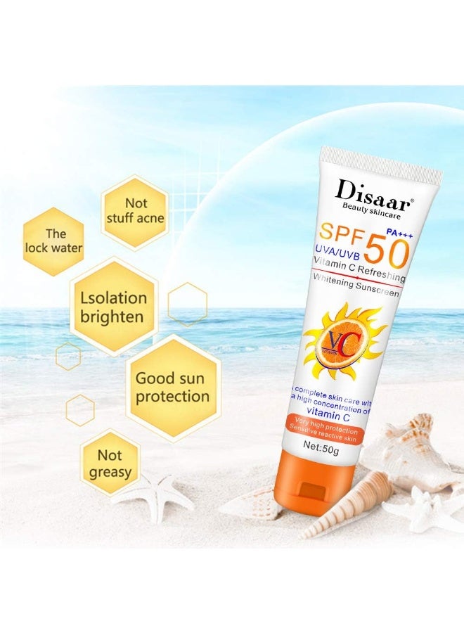 Disaar Refreshing Sunscreen Vitamin C SPF 50 PA+++ 50g - Image 3