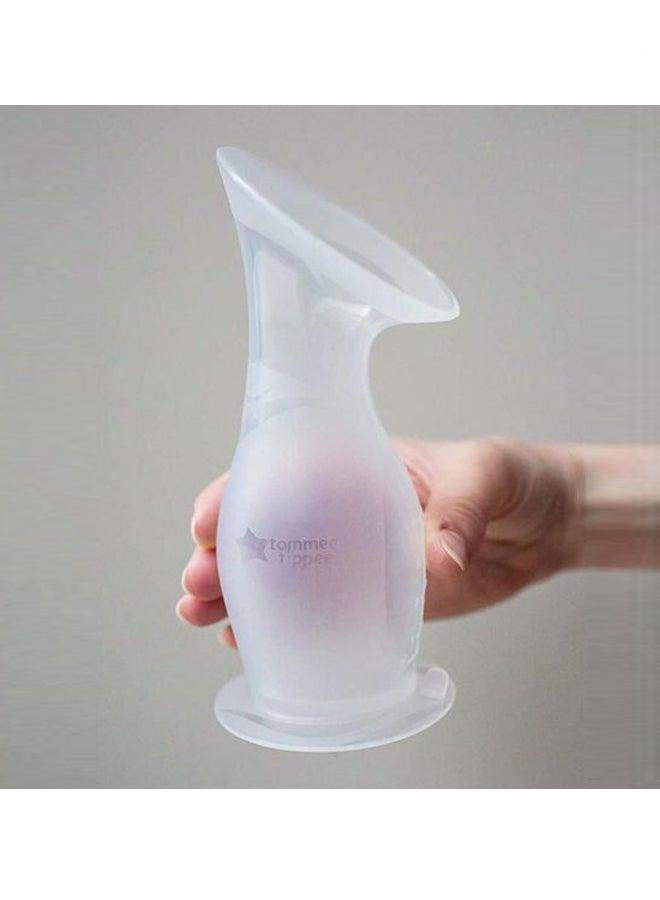 tommee tippee MadeFor Me Manual Silicone Breast Pump And Let-Down Catcher With Steriliser Bag - Image 4
