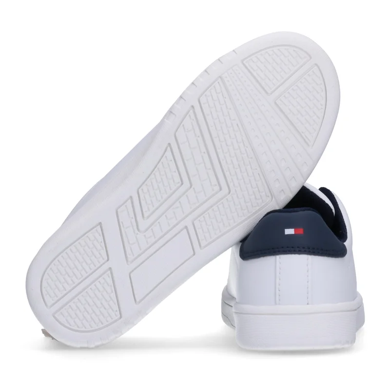 تومي هيلفيغر Little Low Top Lace Up Sneakers