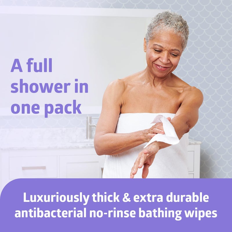 Medline MSC095101H Readybath Luxe Total Body Cleansing Heavyweight Washcloth, 1 Pound - Image 2