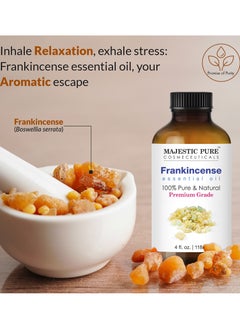 Majestic Pure Frankincense Essential Oil - 118 ml | 100% Pure and Natural | Premium Grade Essential Oils for Aromatherapy, Diffusers, Skin, Massage and Humidifiers |  - Image 3
