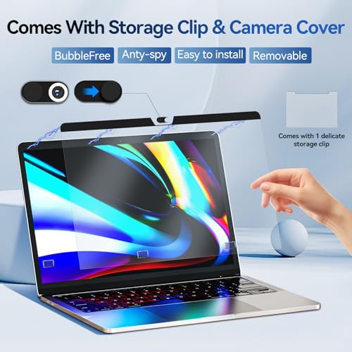 Mao Yeye Magnetic Anti Blue Light Screen Protector for MacBook Air/Pro 13 Inch (2016-2022, M1, M2 ), Removable MAC 13.3" Blue Light Filter, Bubble-Free Install, Eye Protection Glare Laptop Screen Protector - Image 3