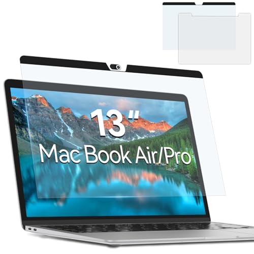 Mao Yeye Magnetic Anti Blue Light Screen Protector for MacBook Air/Pro 13 Inch (2016-2022, M1, M2 ), Removable MAC 13.3" Blue Light Filter, Bubble-Free Install, Eye Protection Glare Laptop Screen Protector - Image 1