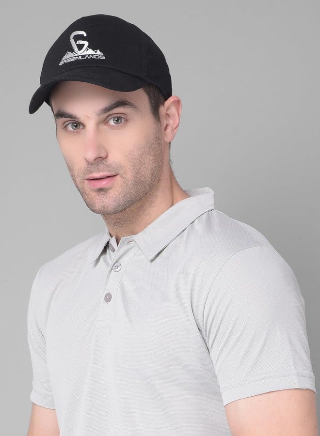 GREENLANDS Quadra Cap- 100% Made in India | Unisex Fashion Accessory for Trendy Comfort and Style (in, Alpha, Free Size, Black) - Image 4