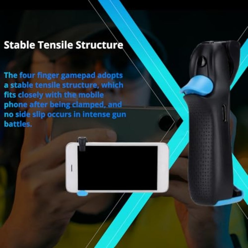 Mobile Gaming Controller, High Sensitivity Capacitive Mapping Gamepad for PUGE Game, Type C Interface, Support for iOS and for Android Devices - Image 4