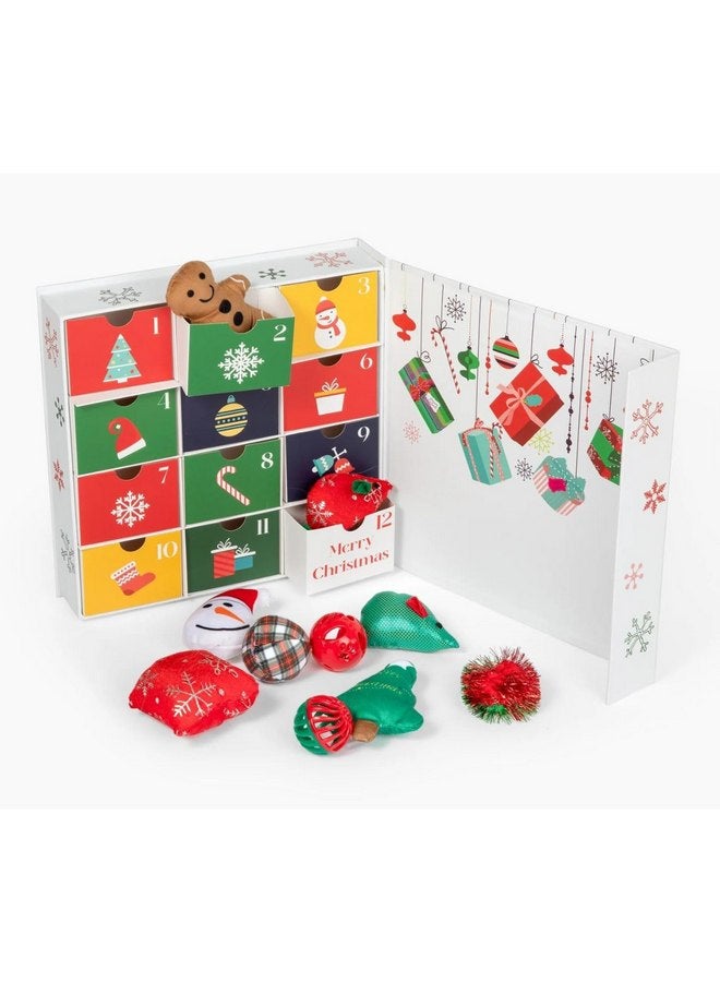 Midlee Cat Advent Calendar - 12 Days of Christmas Filled Cat Toy Gift - Image 1