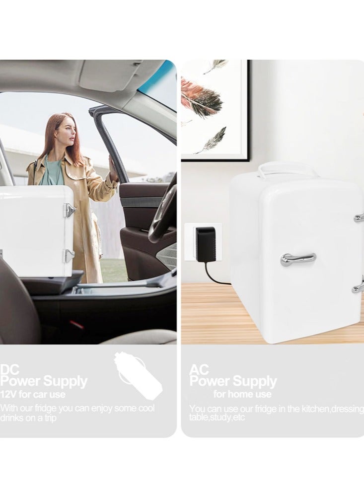 Joshberg Mini Fridge, 4 Liter /6 Cans Skincare Fridge for Bedroom, Dorm, Car, Office,  Small Compact Fridge, Thermoelectric Cooler and Warmer - Image 2