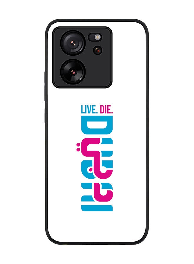 Stylizedd Rugged Black Edge case for Xiaomi 13T / Xiaomi 13T Pro, Slim fit Soft Case Flexible Rubber Edges Anti Drop TPU Gel Thin Cover - Live Die DUBAI - Image 1