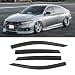 CMVT Auto Rain Guards for 20182023 Honda Accord Sedan OutChannel Window Visor Shields Vent Deflector Shade Wind Dark Smoke 2019 2020 2021 2022 18 19 20 21 22 23 TapeOn OutsideMount 4PCS - Image 2
