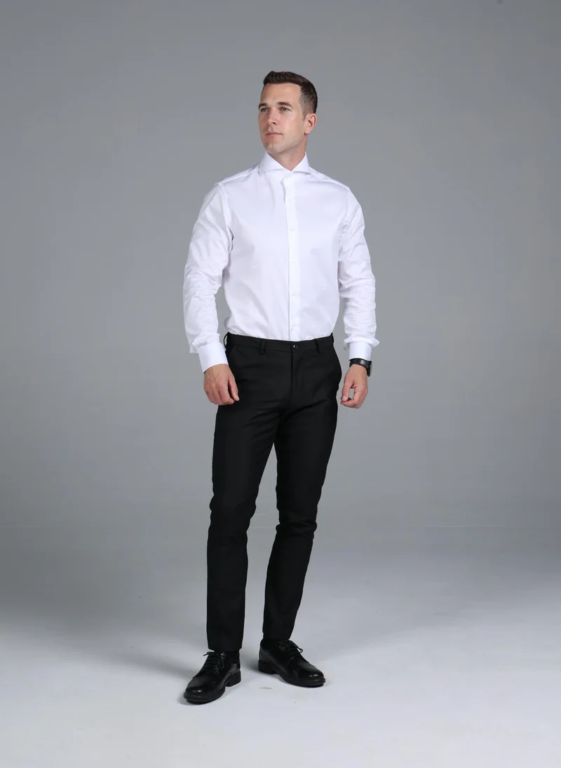 Blañce UAE White Signature Twill Extreme Cutaway Custom Fit Shirt