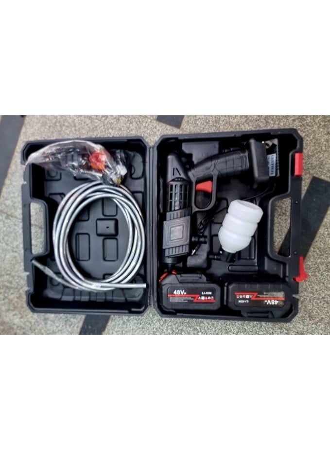 Rechargeable 48V Electric Water Gun – High-Pressure Multi-Purpose Water Sprayer – Ideal for Car Wash, AC, Carpet Cleaning, Pathways & Trees - Image 3
