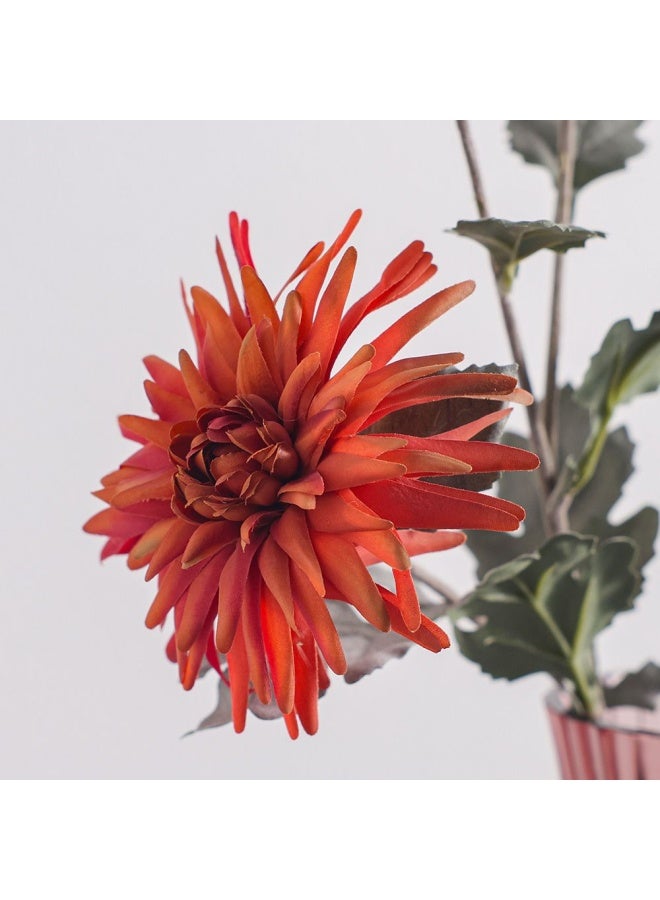 DANUBE HOME Bloomvogue Artificial Chrysanthemum Flowers Real Touch Bouquet for Wedding Party Garden Shop Home Table Centerpiece Decoration 50Cm Orange - Image 2