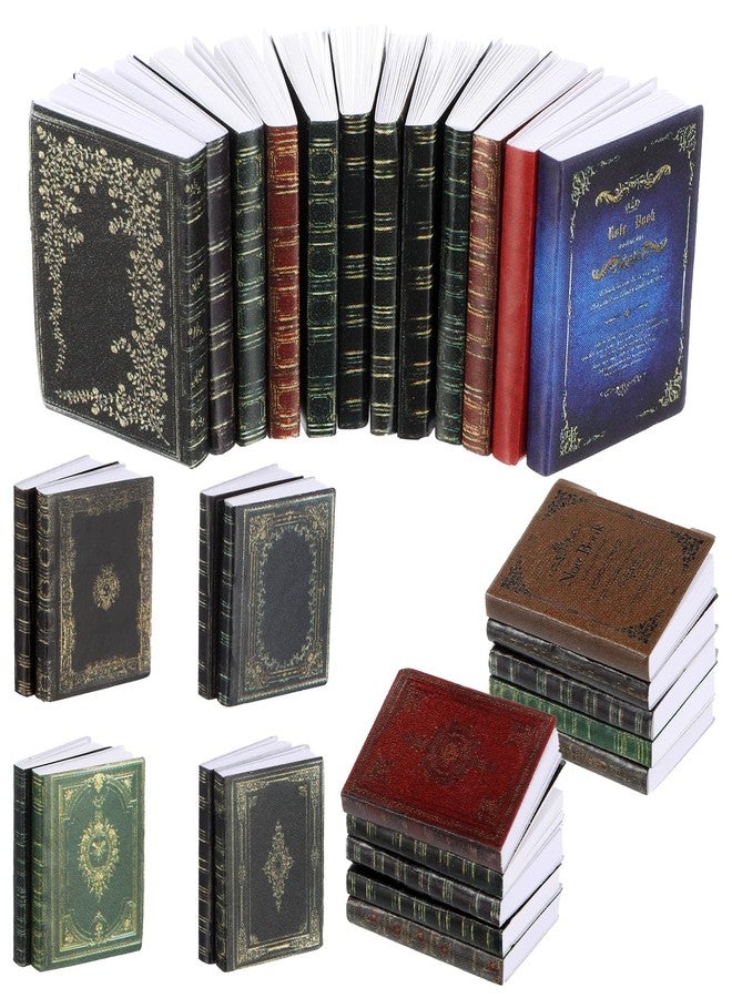 Heclia مجموعة كتب مصغرة من هيكليا، 30 قطعة، بمقياس 1:12، كتب صغيرة ملونة متنوعة، إكسسوارات لبيوت الدمى، أنماط كلاسيكية، ماركات صغيرة، إكسسوارات لبيوت الدمى، ديكورات بيوت الدمى - Image 1