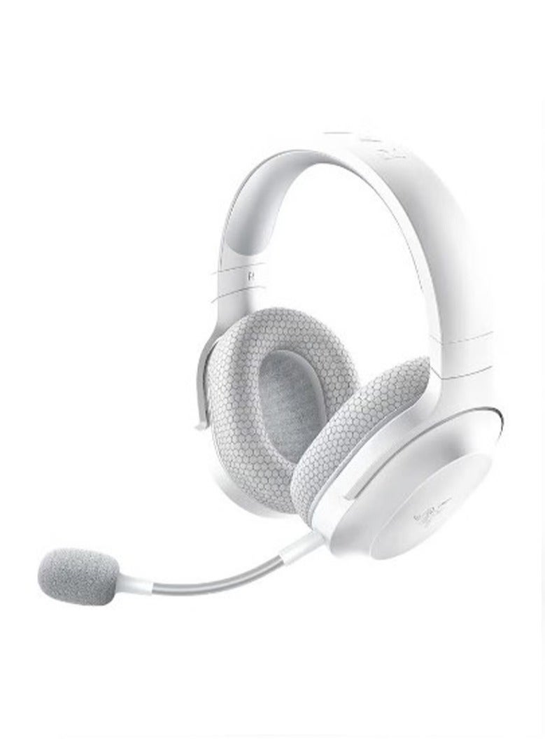 Razer Barracuda X Wireless Gaming & Mobile Headset (PC, Playstation, Switch, Android, iOS): 2022 Model - 2.4GHz Wireless + Bluetooth - Lightweight 250g - 40mm Drivers - 50 Hour Battery - White - Image 1