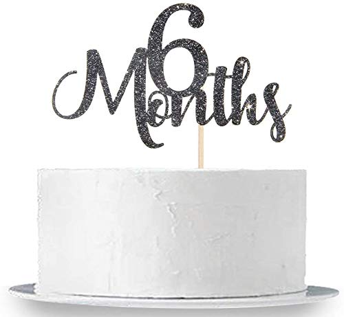 Festiko Happy 6 Months Birthday Decoration Combo - Half Birthday Party Decor for 1/2 Year Celebration (Happy 6 Month Combo-4) | Black - Image 3