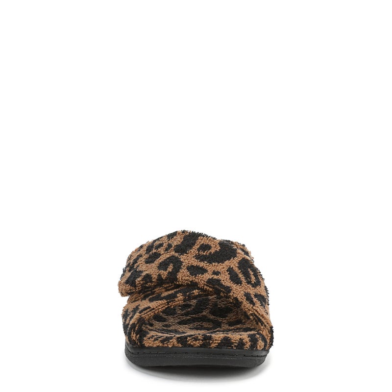 Vionic Women's Relax II Slipper, Brown Multi Leopard, 8 - Image 4