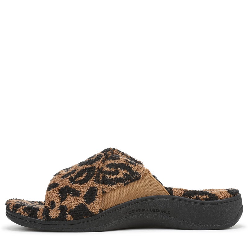 Vionic Women's Relax II Slipper, Brown Multi Leopard, 8 - Image 2