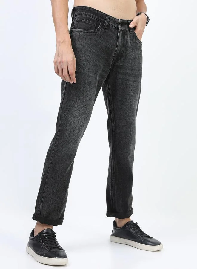 HIGHLANDER Highlander Mid Rise Jeans with Button Closure