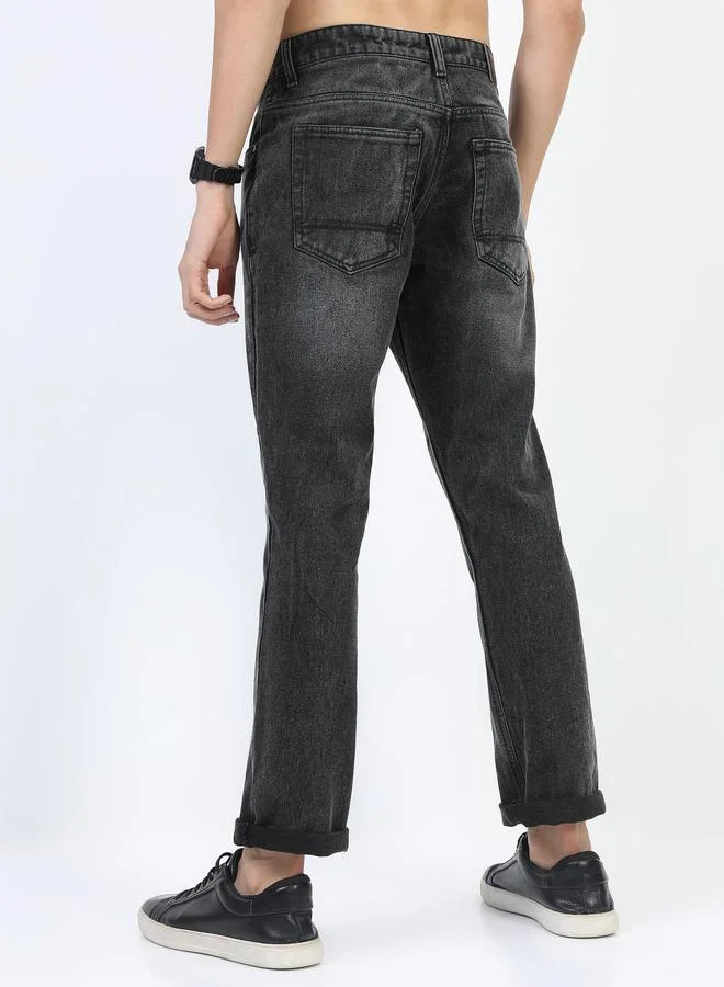 HIGHLANDER Highlander Mid Rise Jeans with Button Closure