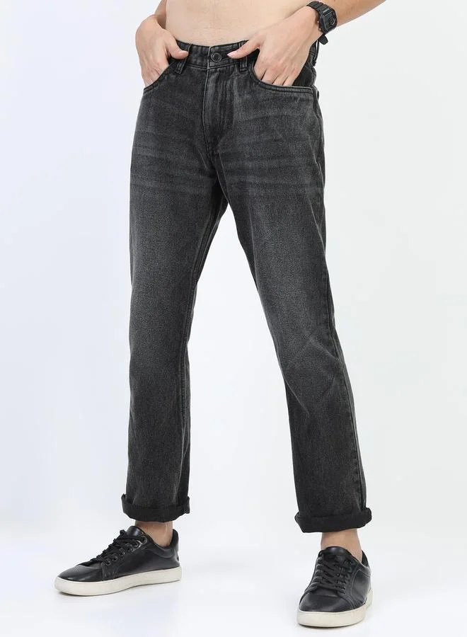 HIGHLANDER Highlander Mid Rise Jeans with Button Closure