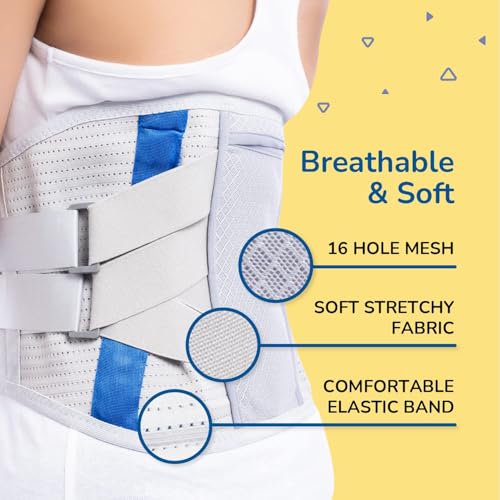 CARESMITH Align Back Pain Relief Belt (Size 2) | Central Thick Metal Brace | 4 Sizes | Back Support for Back Pain Relief Woman & Men | Lumbar Support | Waist | Orthopedic - Image 5