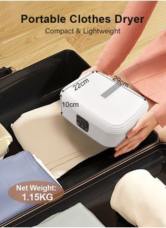 Portable Laundry Dryer with Remote Control, Multifunctional Electric Dryer Machine, Mini Clothes Dryer with Dryer Bag, 2 Gear Adjustable Small Dryer Machine, Foldable Compact Dryer for Delicate Garments - pzsku/Z62562801C8310013173CZ/45/1741088121/66927239-b243-48f8-81a2-61e8b542fab4