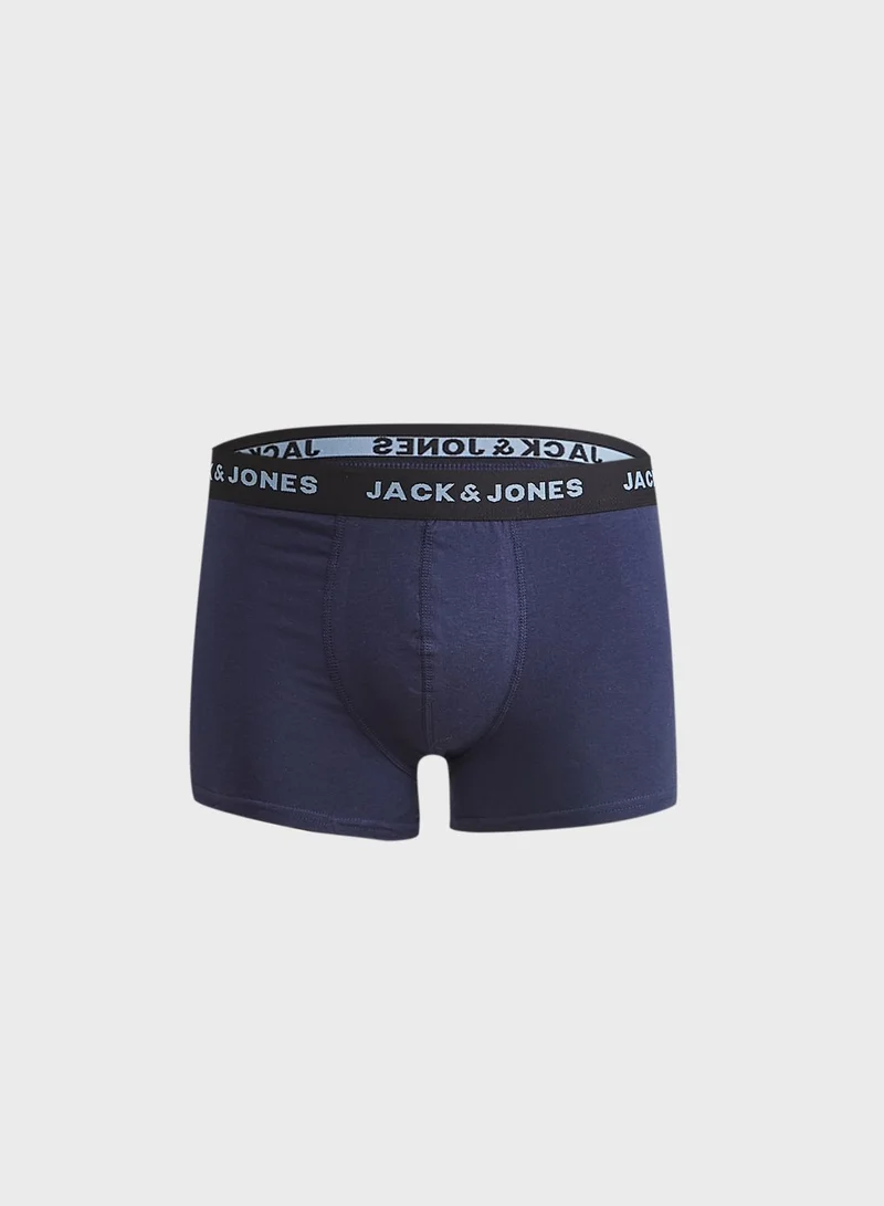 JACK & JONES 5 Pack Logo Band Trunks