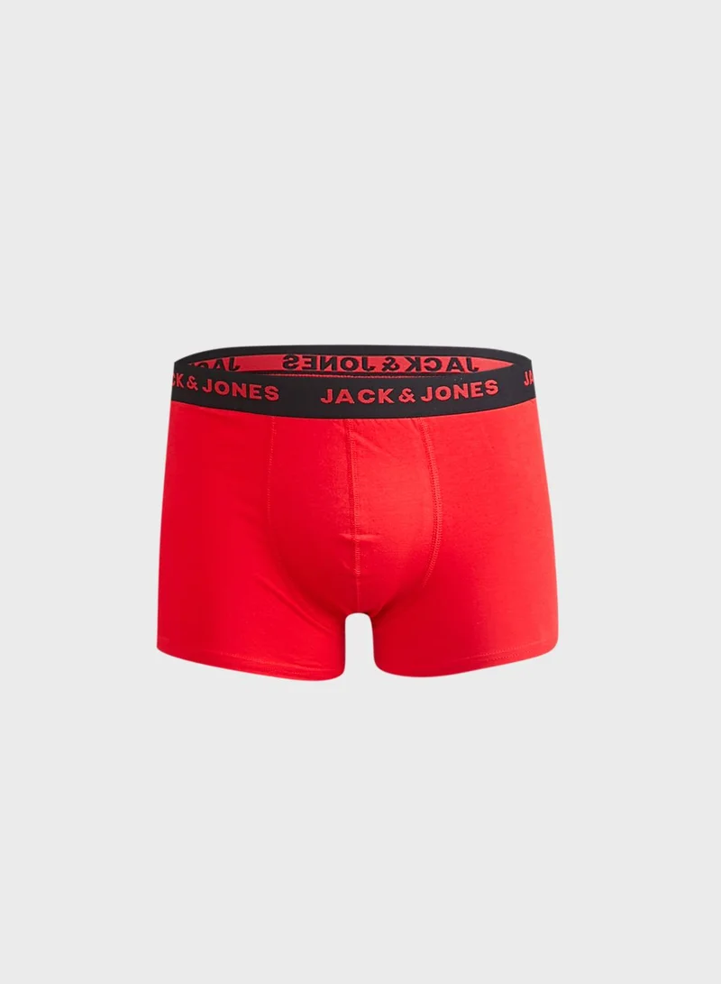 JACK & JONES 5 Pack Logo Band Trunks