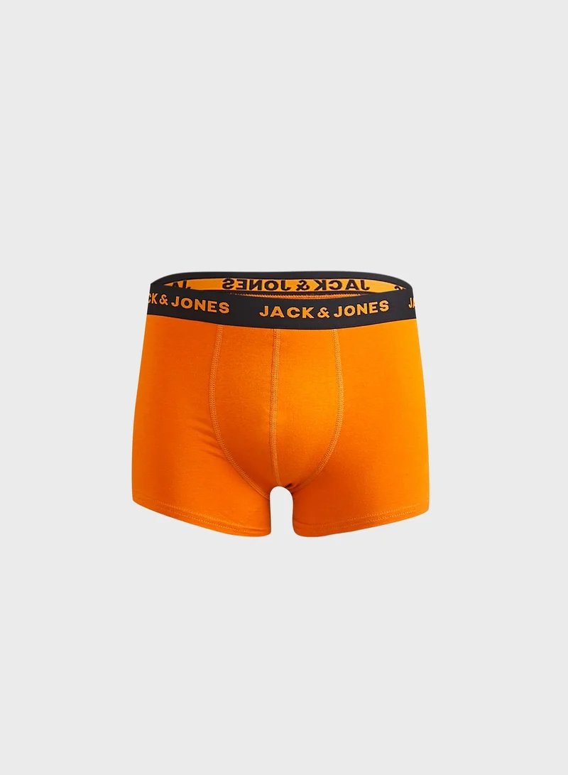 JACK & JONES 5 Pack Logo Band Trunks