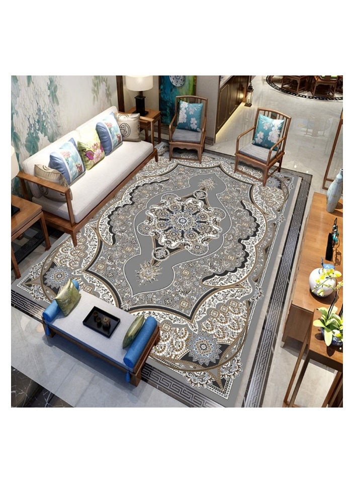 SMART HOME Ceramic carpets, excellent velvet rug, padded and soft to the touch, with beautiful 3D patterns made of high-quality materials, nano seating mattress, size 3X4 meters - Image 1