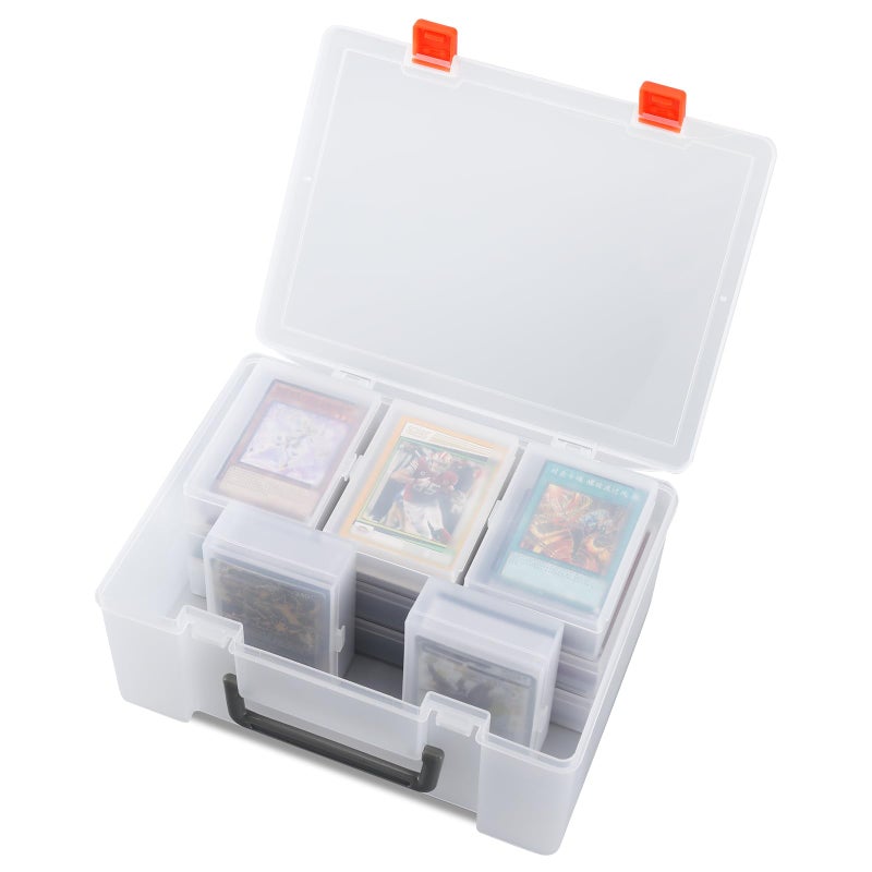 Saichotoy Trading Card Storage Box Card Case Holder Organizer for 800 Pokemon MTG Yugioh TCG Cards with 11 Individual Starter Deck Box Each Holds 70 Cards - Image 4