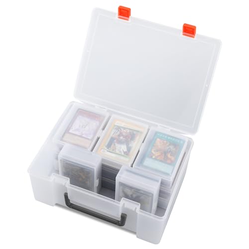 Saichotoy Trading Card Storage Box Card Case Holder Organizer for 800 Pokemon MTG Yugioh TCG Cards with 11 Individual Starter Deck Box Each Holds 70 Cards - Image 1