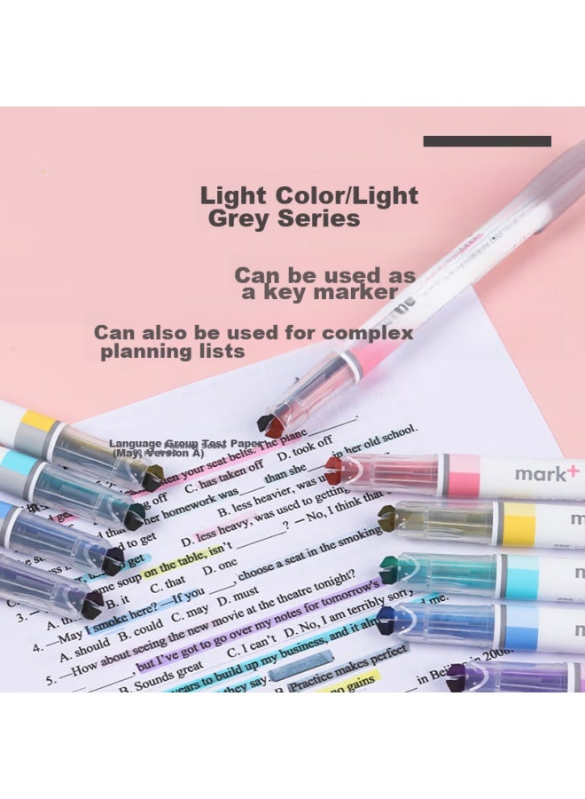 كوكويو Kokuyo Imported Mark+ Limited Edition قلم تمييز مزدوج الرأس، قلم تحديد رئيسي للامتحانات، أصفر، 1 عبوة، Pm-mt100y - Image 3