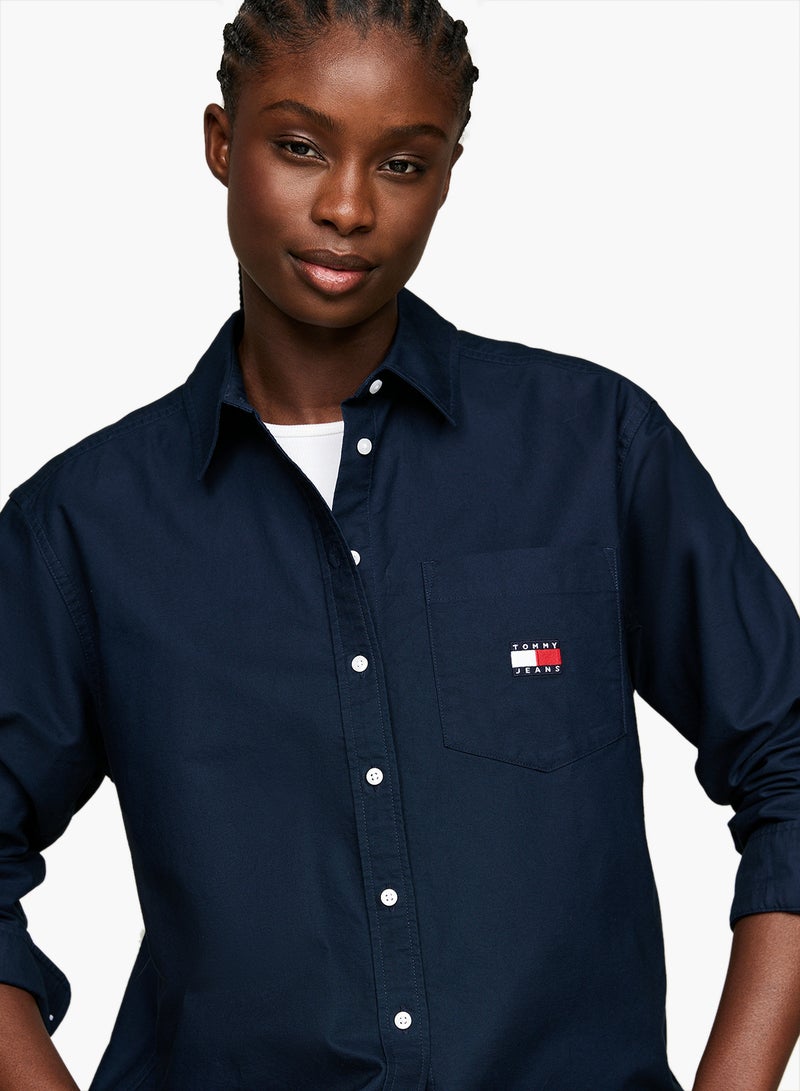 TOMMY JEANS Button Down Boyfriend Shirt  - Image 3