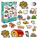 magdum Funny Farm Animal Magnets for Kids 14 Magdum 19 Large Fridge Magnets Cute Magnetic Farm Animals Learning Toy Preschool Educational Play Set Safe Refrigerator Magnets Gift - Image 3