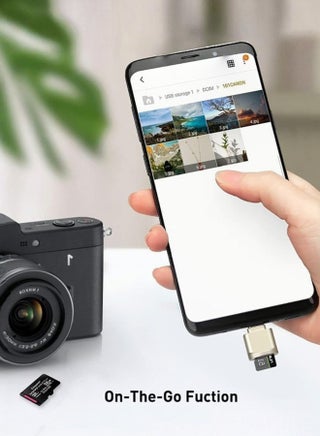 قارئ بطاقات Type C وMicro SD/TF، محول OTG محمول من USB-C مع سير مضاد للفقد، متوافق مع آيفون 17/16/15 برو ماكس، أجهزة اللابتوب، ماك بوك، سامسونج إس25/إس24/إس23، جوجل بكسل 10/9/8، وجميع الهواتف الذكية الأخرى المدعمة بمنفذ Type C - view 4