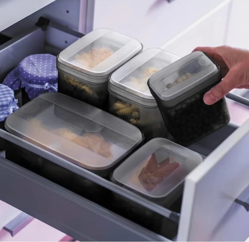 Tupperware Rectangular Storage Container 1.6 Lt Dry Food Container (single)