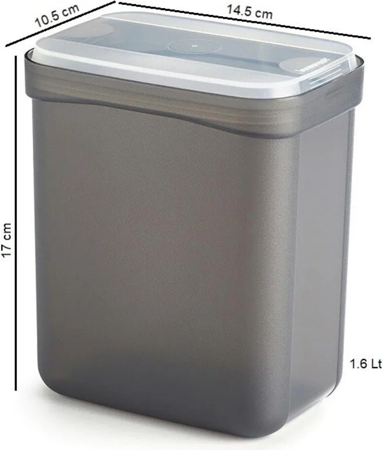 Tupperware Rectangular Storage Container 1.6 Lt Dry Food Container (single)