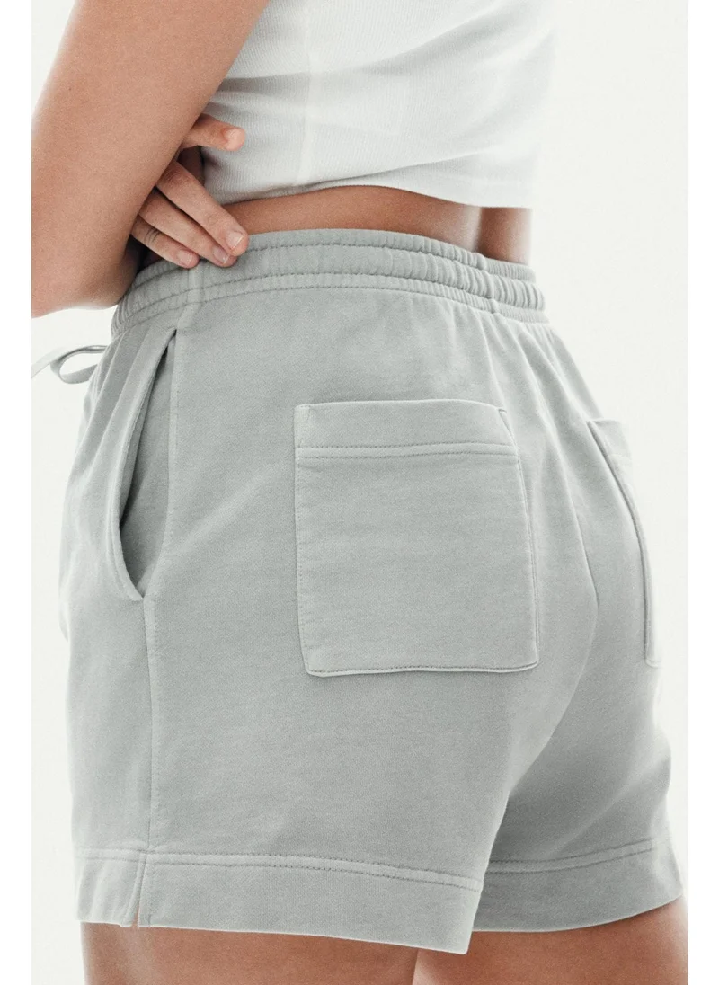H&M Washed cotton sweatshorts