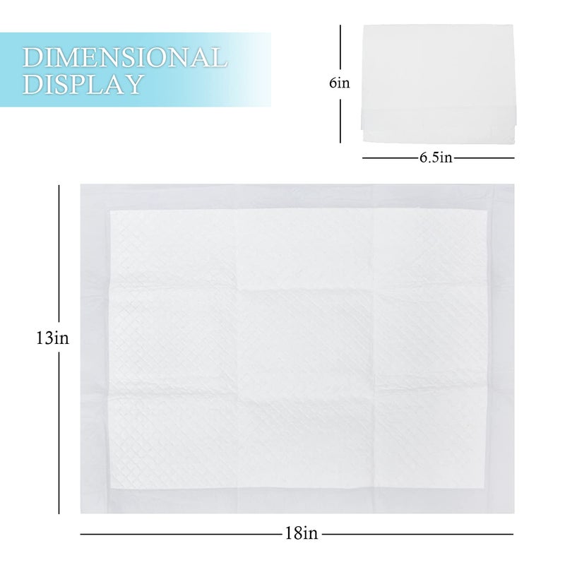 Sundee Baby Disposable Changing Pad, 100 Pack Soft Non-Woven Fabric Breathable Waterproof Underpads, Portable Leak-Proof Mattress Protector, Incontinence Bed Pads - Image 2