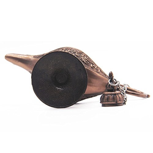 AVESON Classic Vintage Hollow Magic Genie Light Costume Lamp Home Table Decoration & Gift, Small (4.7"x1.7"x2.9"), Copper - Image 5