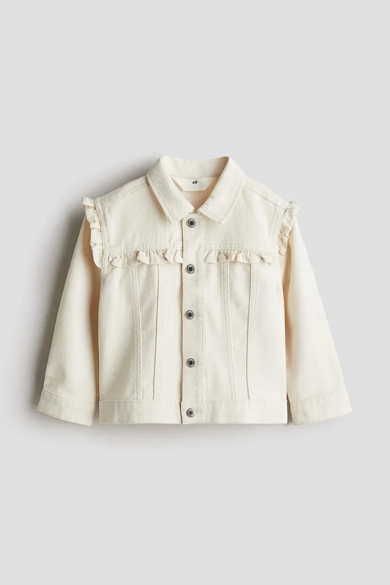 H&M Frilled twill jacket