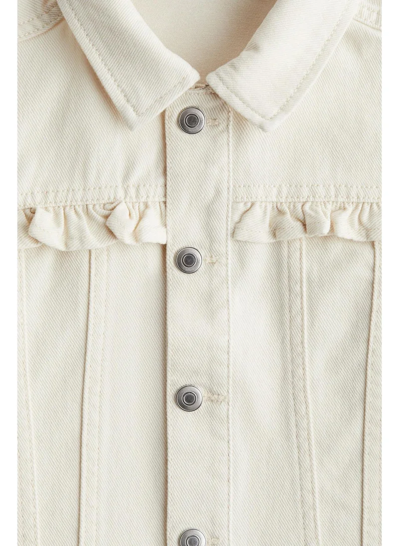 H&M Frilled twill jacket