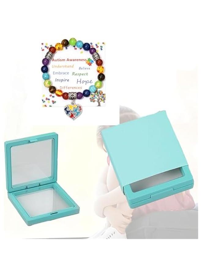 Arabest Puzzle Piece Autism Autistic Bracelet 7 Chakra Beads Elastic Jewelry Bracelet - Image 4