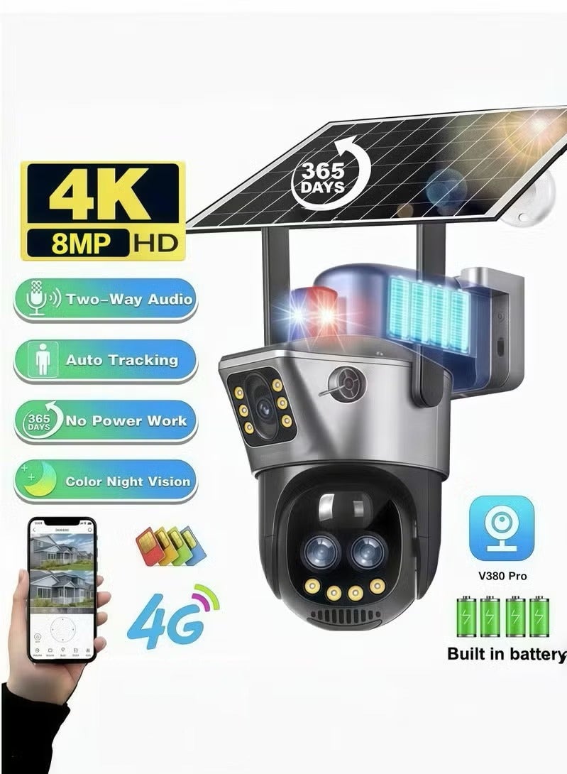 كوكوكسا COCO KSA 4k Dual Lens Solar Security Camera