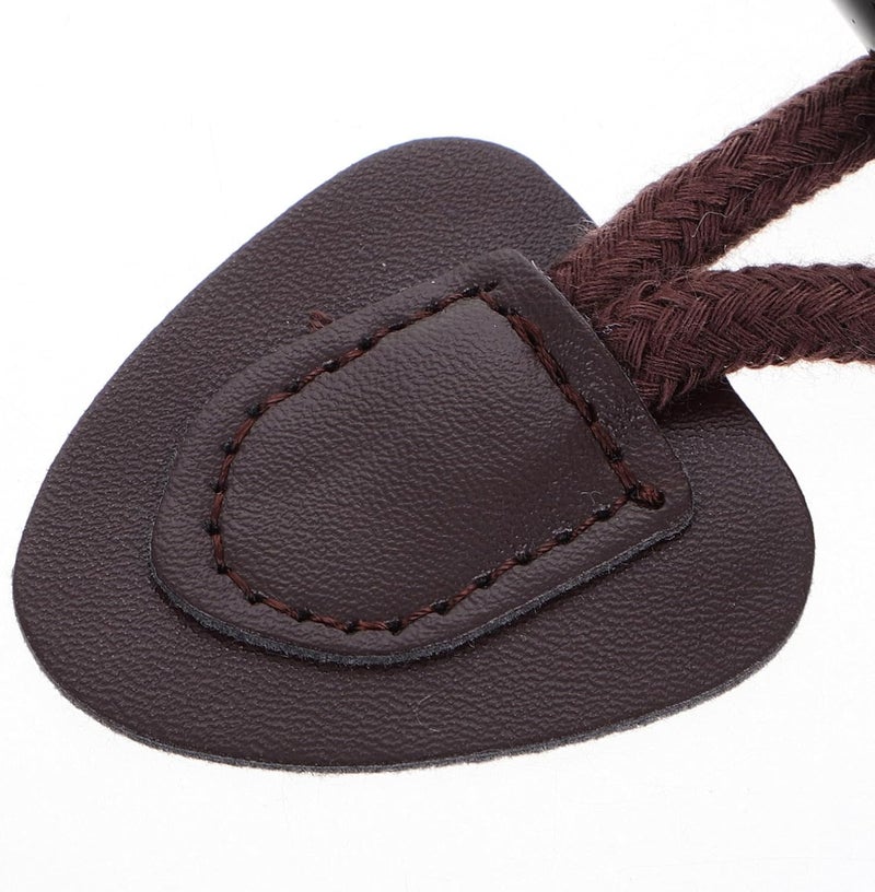 Flat working surface NUOBESTY 4 Sets of Brown Resin and Artificial Leather Toggle Buttons with Cotton Rope, Quick and Secure Fastening Closure Buttons for Sweaters, Coats, and Daily Wear with Classic Elegant Affordable purchase options - Image 3